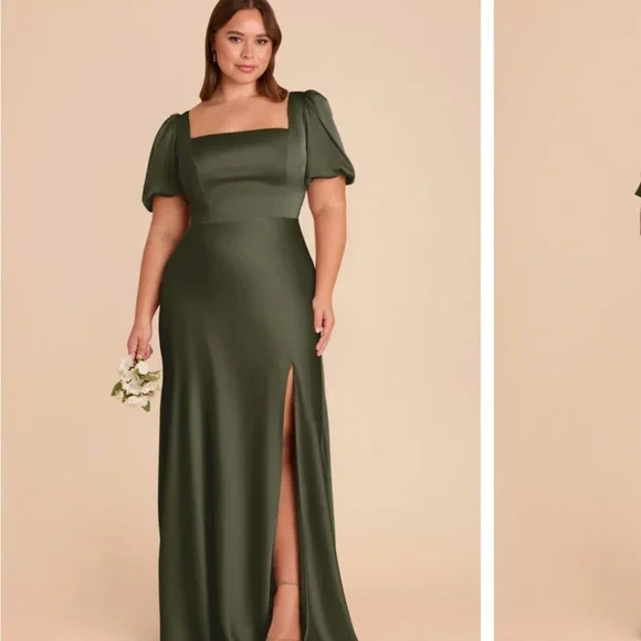 green wool dress ANINE BING Aurora Dress in Army Green